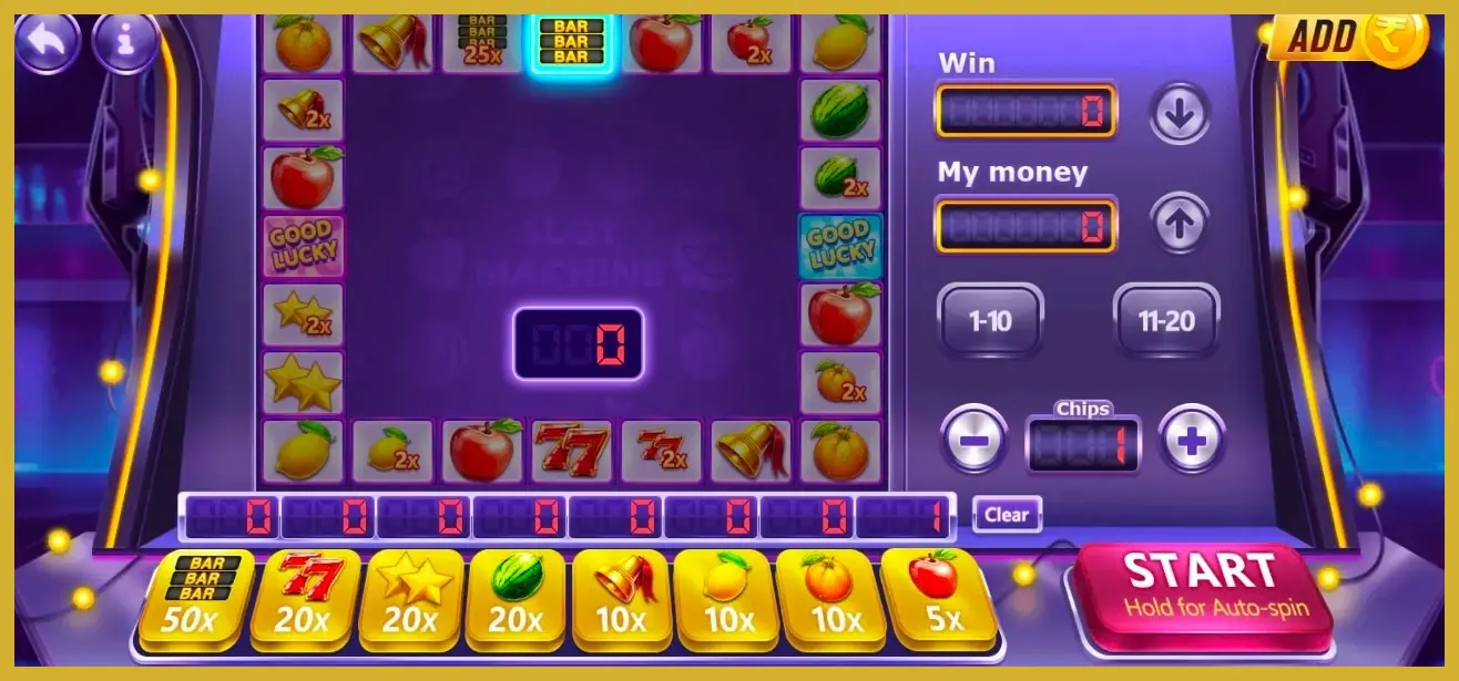 slot machine game table